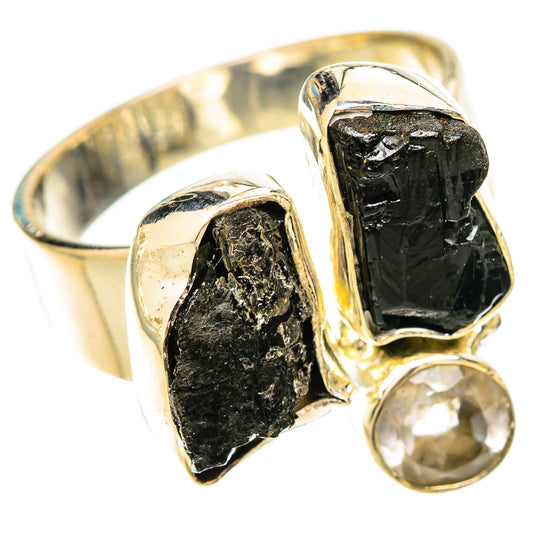 Black Tourmaline Rings handcrafted by Ana Silver Co - RING120592 - Photo 2