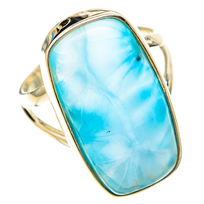 Larimar Rings handcrafted by Ana Silver Co - RING120598 - Photo 2