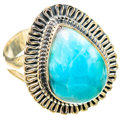 Larimar Rings handcrafted by Ana Silver Co - RING120600 - Photo 2
