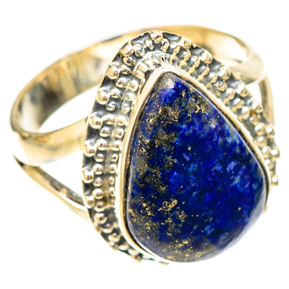 Lapis Lazuli Rings handcrafted by Ana Silver Co - RING120601 - Photo 2