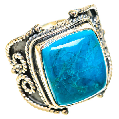 Chrysocolla Rings handcrafted by Ana Silver Co - RING120603 - Photo 2