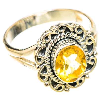 Citrine Rings handcrafted by Ana Silver Co - RING120612 - Photo 2