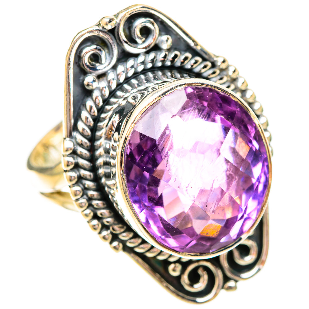 Amethyst Rings handcrafted by Ana Silver Co - RING120620 - Photo 2