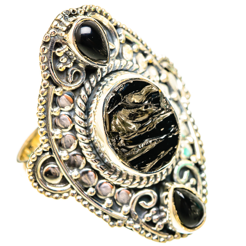 Shungite Rings handcrafted by Ana Silver Co - RING120627 - Photo 2