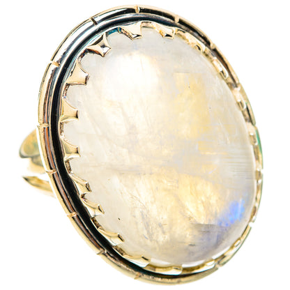 Rainbow Moonstone Rings handcrafted by Ana Silver Co - RING120632 - Photo 2