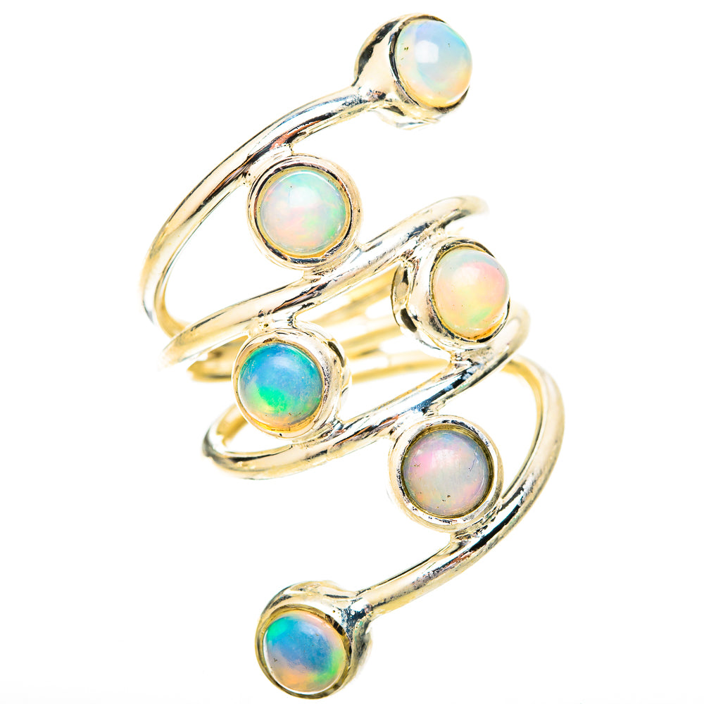 Ethiopian Opal Rings handcrafted by Ana Silver Co - RING120639 - Photo 2