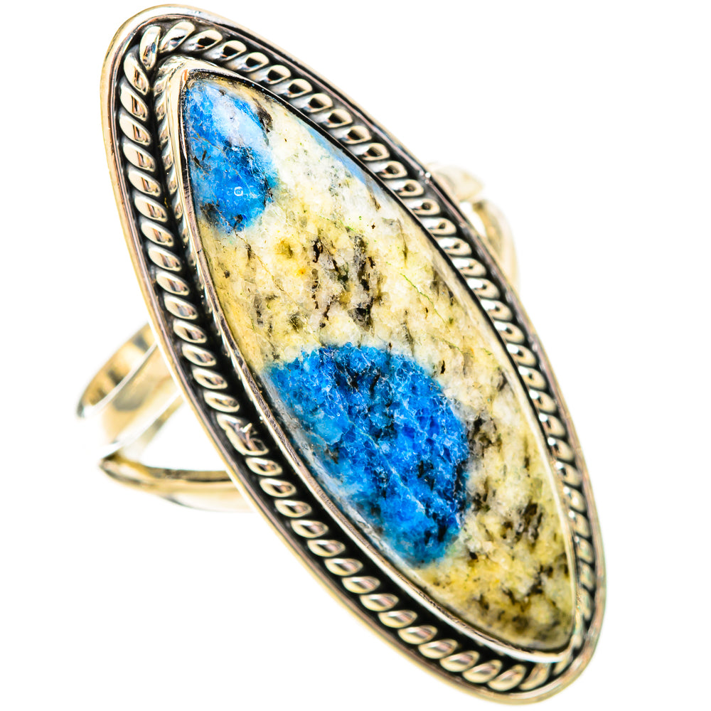 K2 Blue Azurite Rings handcrafted by Ana Silver Co - RING120644 - Photo 2