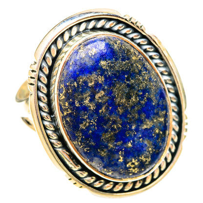 Lapis Lazuli Rings handcrafted by Ana Silver Co - RING120647 - Photo 2