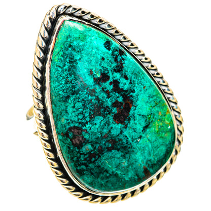 Chrysocolla Rings handcrafted by Ana Silver Co - RING120649 - Photo 2