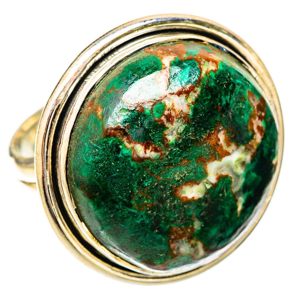 Malachite Rings handcrafted by Ana Silver Co - RING120651 - Photo 2