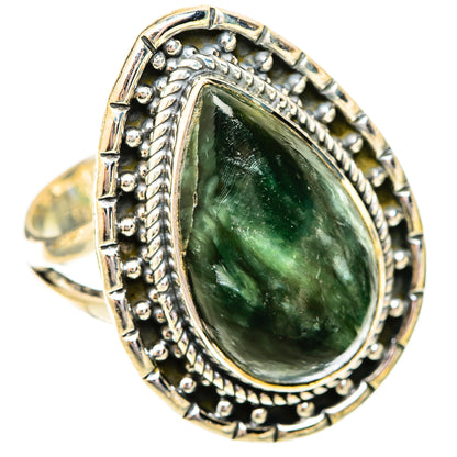 Seraphinite Rings handcrafted by Ana Silver Co - RING120656 - Photo 2