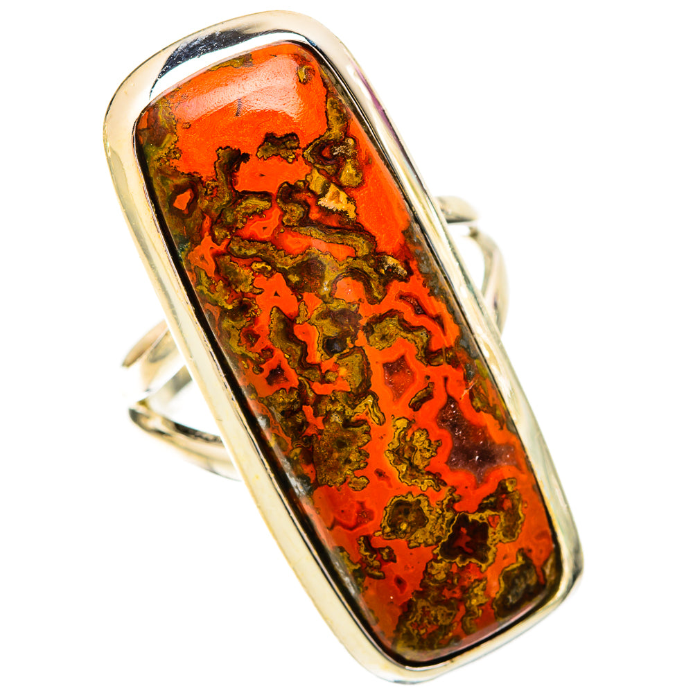 Moroccan Agate Rings handcrafted by Ana Silver Co - RING120660 - Photo 2