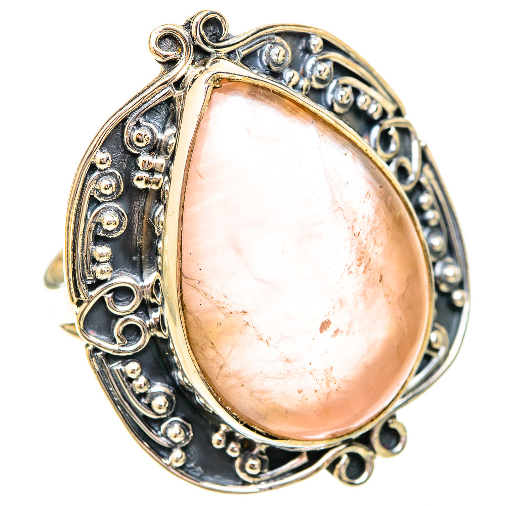 Rose Quartz Rings handcrafted by Ana Silver Co - RING120667 - Photo 2