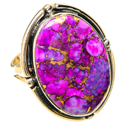Purple Copper Composite Turquoise Rings handcrafted by Ana Silver Co - RING120668 - Photo 2