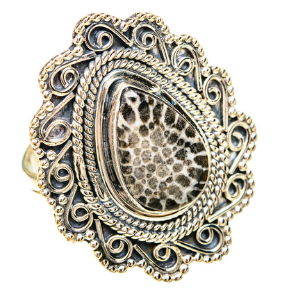 Stingray Coral Rings handcrafted by Ana Silver Co - RING120671 - Photo 2
