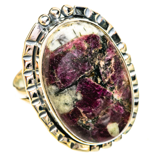 Russian Eudialyte Rings handcrafted by Ana Silver Co - RING120673 - Photo 2