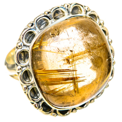 Rutilated Quartz Rings handcrafted by Ana Silver Co - RING120680 - Photo 2