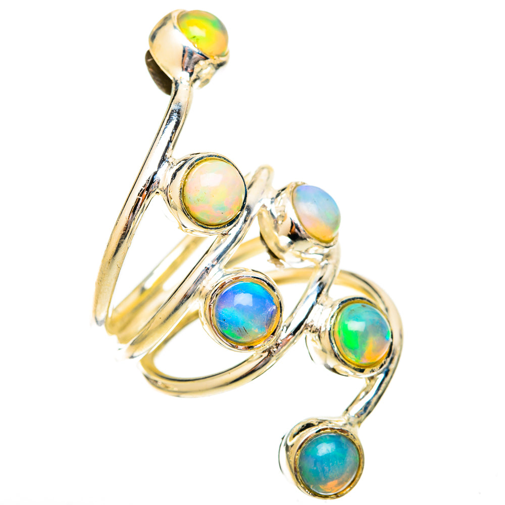 Ethiopian Opal Rings handcrafted by Ana Silver Co - RING120683 - Photo 2