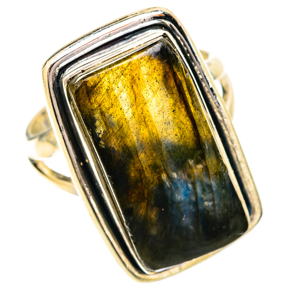 Labradorite Rings handcrafted by Ana Silver Co - RING120684 - Photo 2