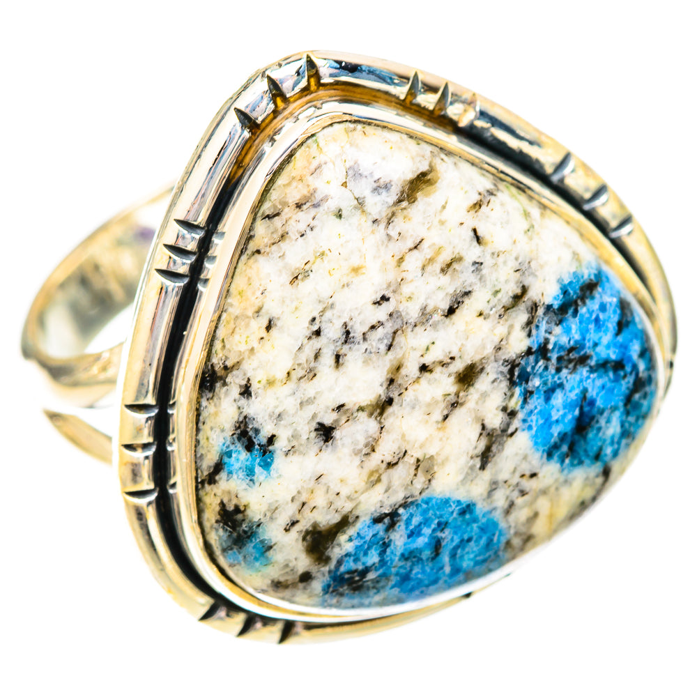 K2 Blue Azurite Rings handcrafted by Ana Silver Co - RING120687 - Photo 2