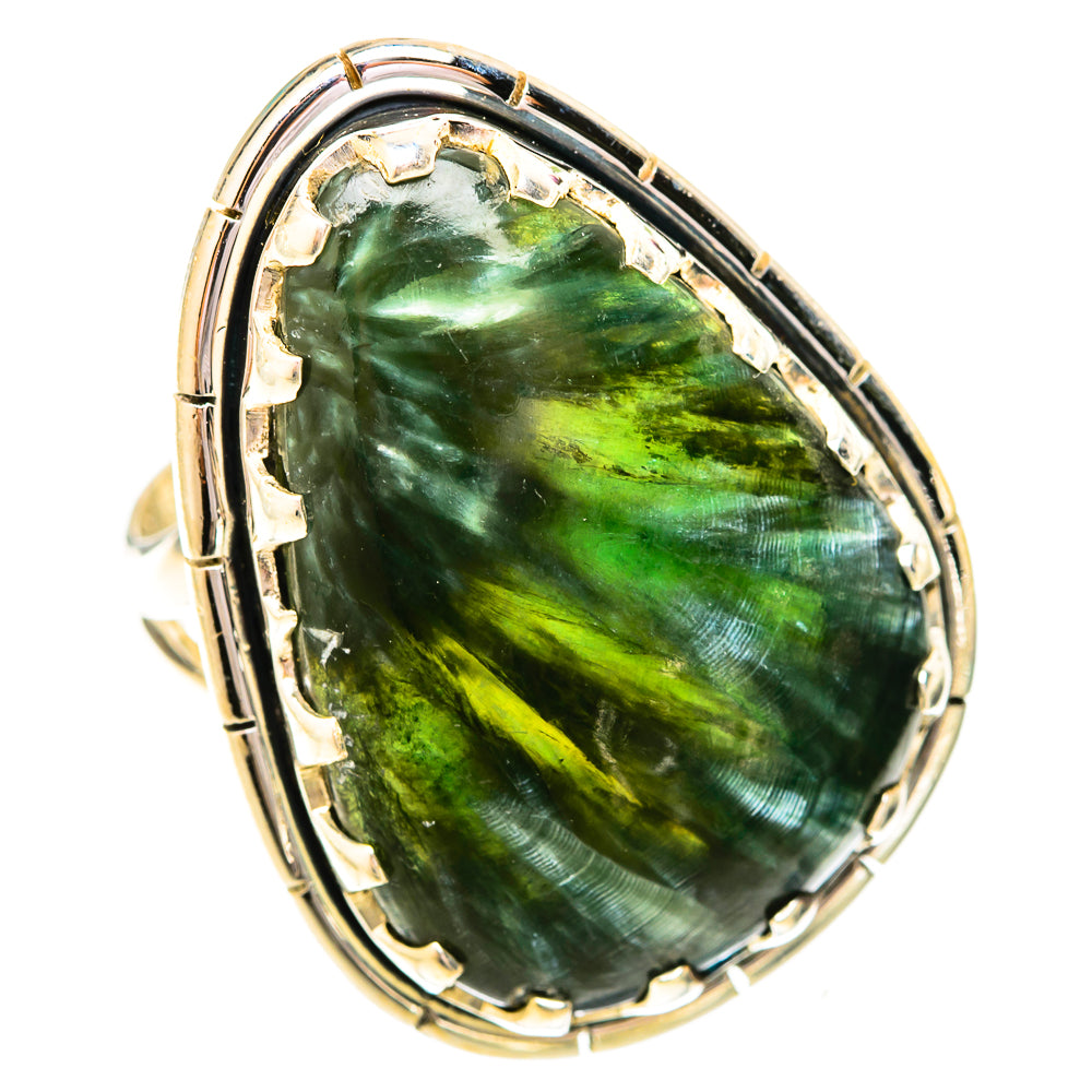 Seraphinite Rings handcrafted by Ana Silver Co - RING120697 - Photo 2