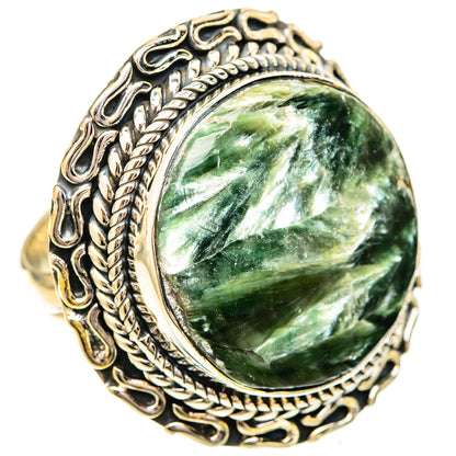 Seraphinite Rings handcrafted by Ana Silver Co - RING120699 - Photo 2
