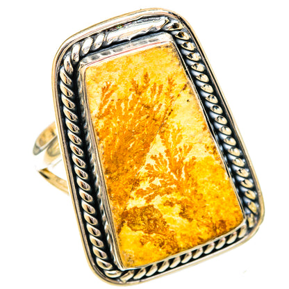 Germany Psilomelane Dendrite Rings handcrafted by Ana Silver Co - RING120702 - Photo 2