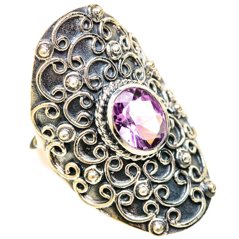 Amethyst Rings handcrafted by Ana Silver Co - RING120709 - Photo 2
