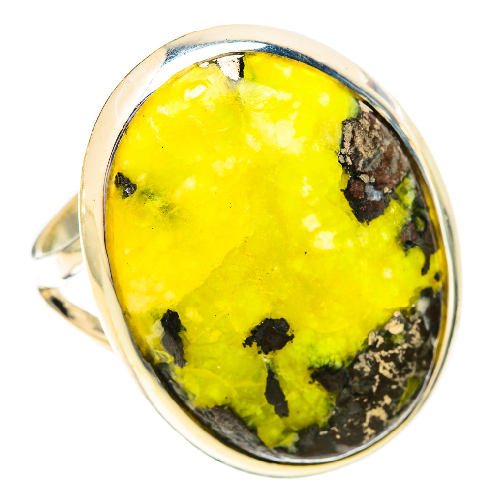 Lizardite Rings handcrafted by Ana Silver Co - RING120724 - Photo 2