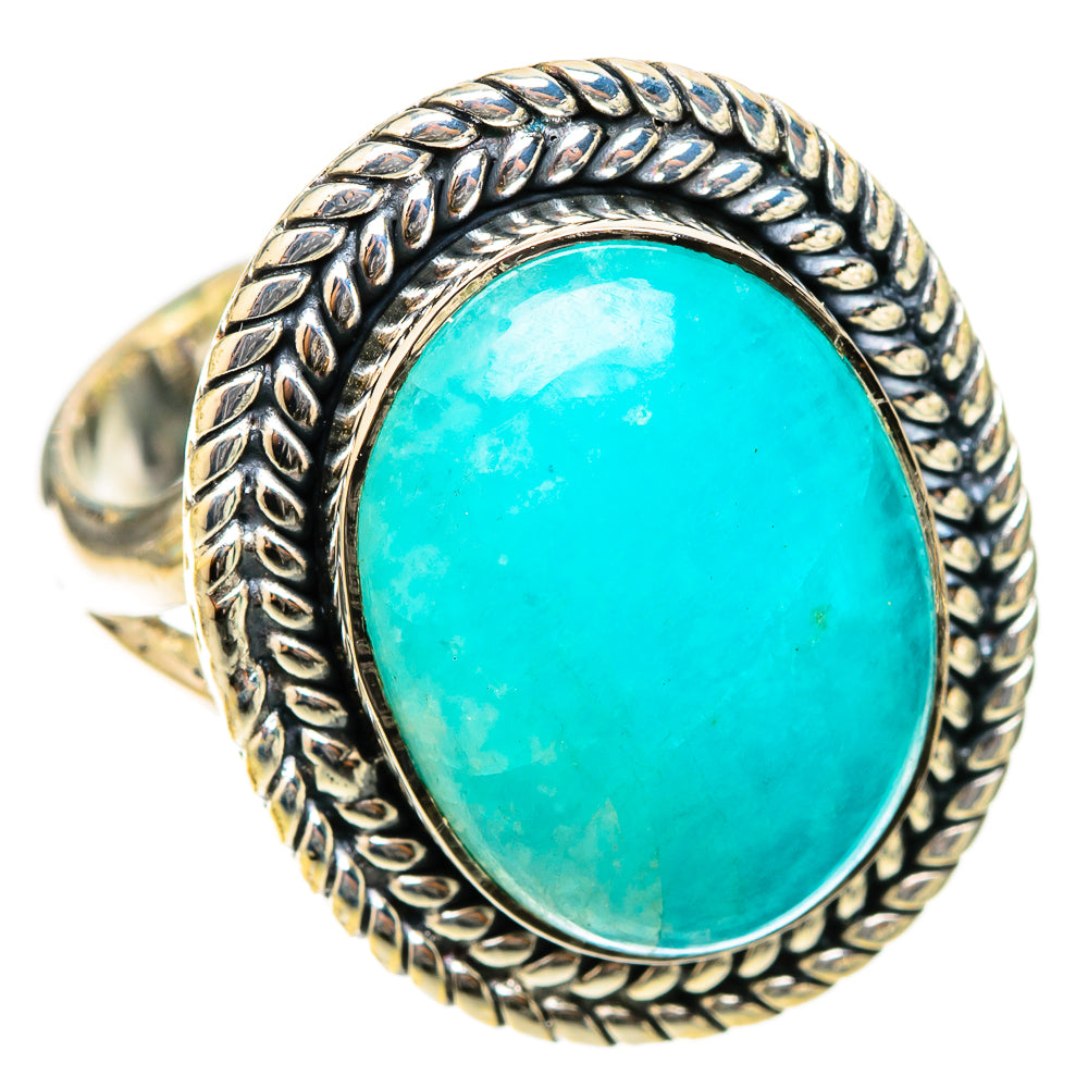 Amazonite Rings handcrafted by Ana Silver Co - RING120733 - Photo 2