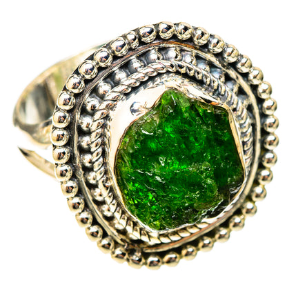Chrome Diopside Rings handcrafted by Ana Silver Co - RING120734 - Photo 2