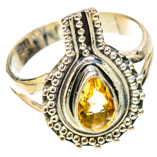 Citrine Rings handcrafted by Ana Silver Co - RING120741 - Photo 2