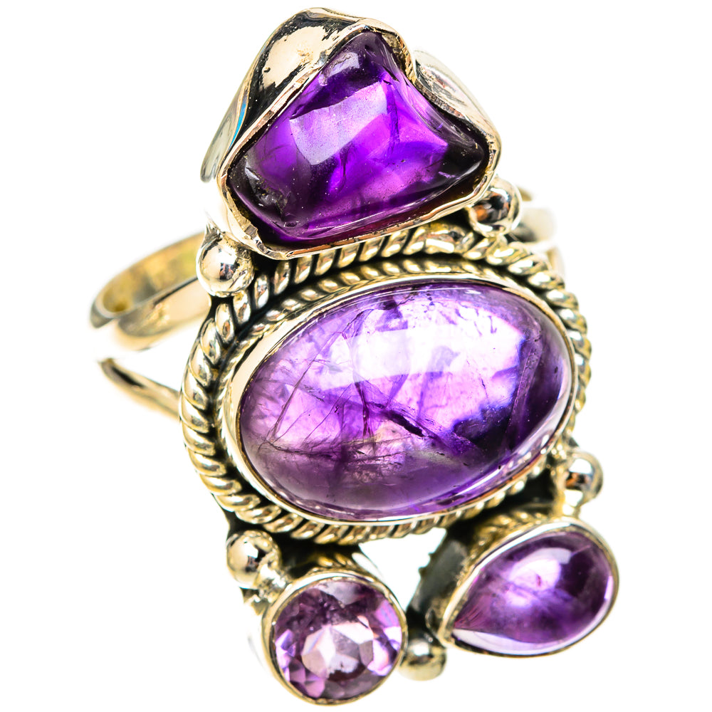 Amethyst Rings handcrafted by Ana Silver Co - RING120745 - Photo 2