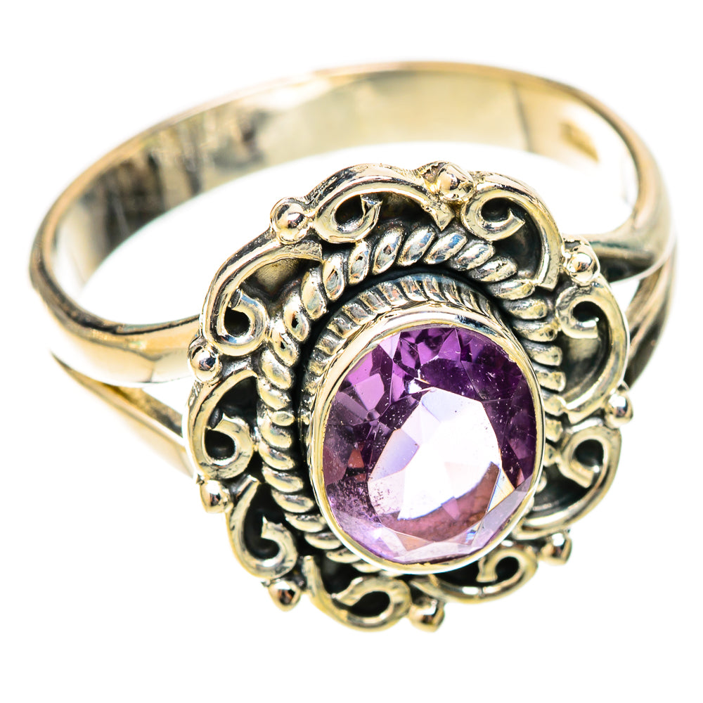 Amethyst Rings handcrafted by Ana Silver Co - RING120746 - Photo 2