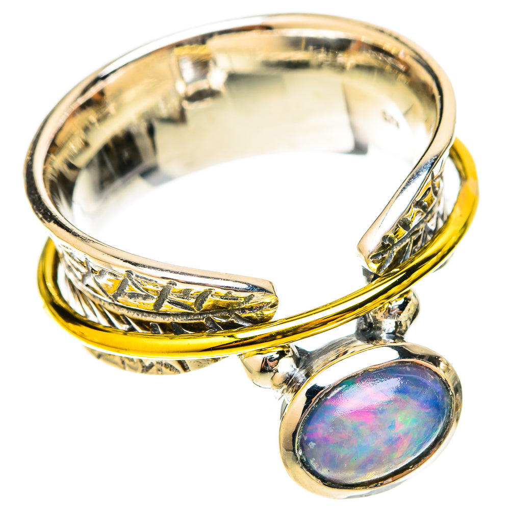 Ethiopian Opal Rings handcrafted by Ana Silver Co - RING120755 - Photo 2