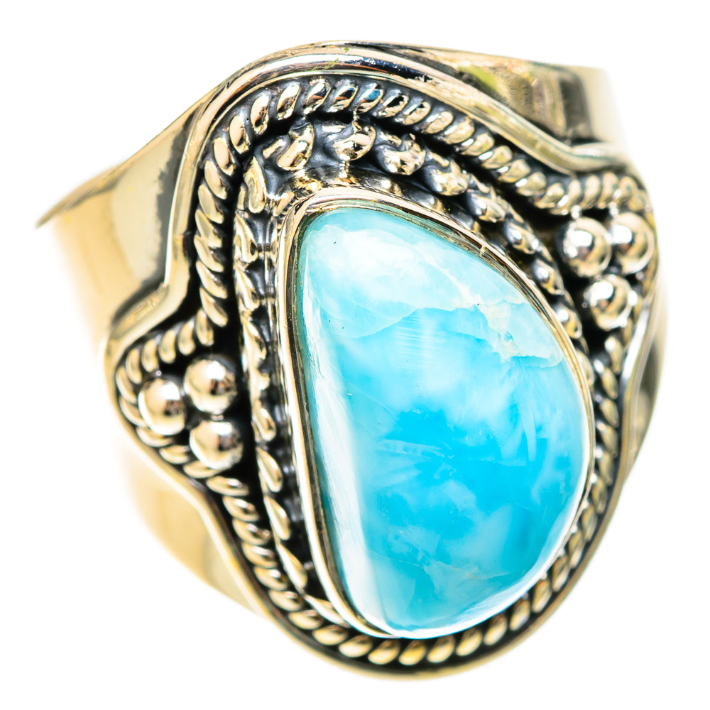 Larimar Rings handcrafted by Ana Silver Co - RING120761 - Photo 2