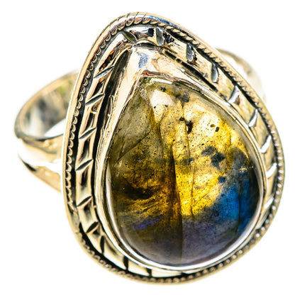 Labradorite Rings handcrafted by Ana Silver Co - RING120762 - Photo 2