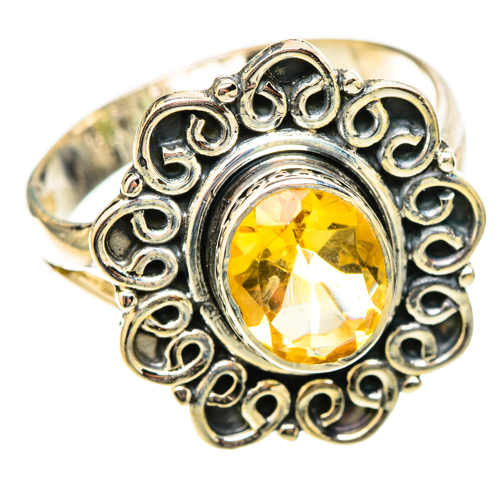 Citrine Rings handcrafted by Ana Silver Co - RING120774 - Photo 2