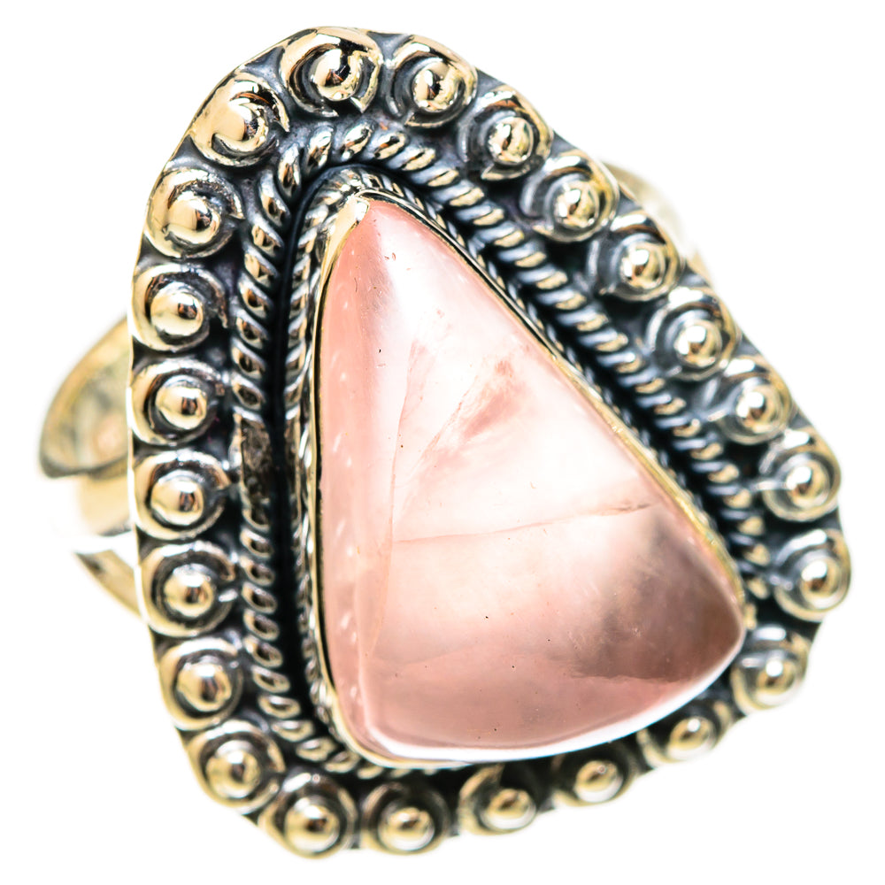 Rose Quartz Rings handcrafted by Ana Silver Co - RING120775 - Photo 2