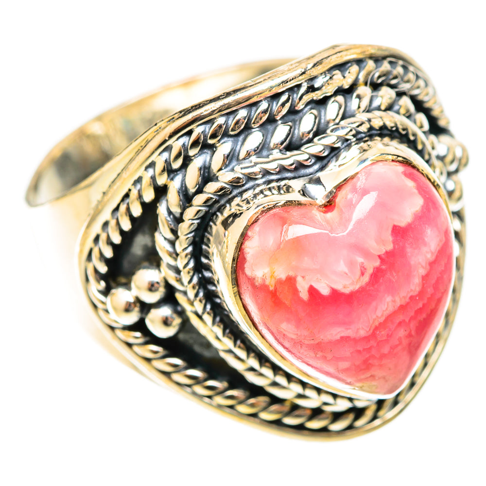 Rhodochrosite Rings handcrafted by Ana Silver Co - RING120776 - Photo 2