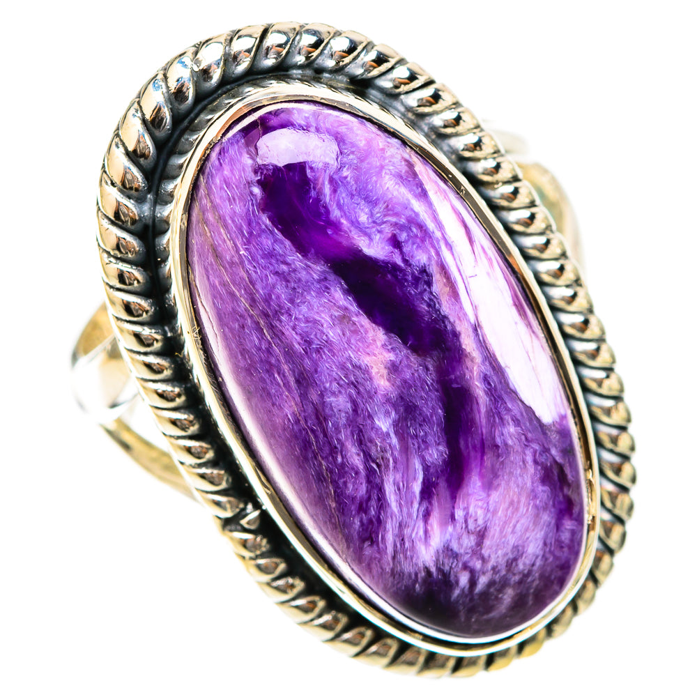 Charoite Rings handcrafted by Ana Silver Co - RING120777 - Photo 2