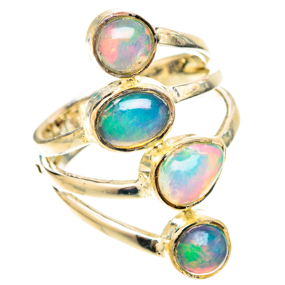 Ethiopian Opal Rings handcrafted by Ana Silver Co - RING120789 - Photo 2