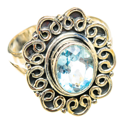 Blue Topaz Rings handcrafted by Ana Silver Co - RING120795 - Photo 2