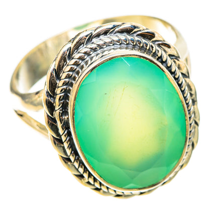 Aqua Chalcedony Rings handcrafted by Ana Silver Co - RING120798 - Photo 2