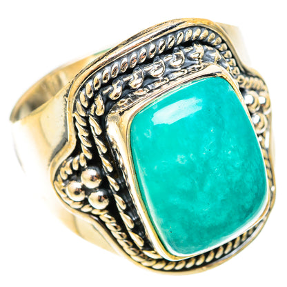 Amazonite Rings handcrafted by Ana Silver Co - RING120801 - Photo 2