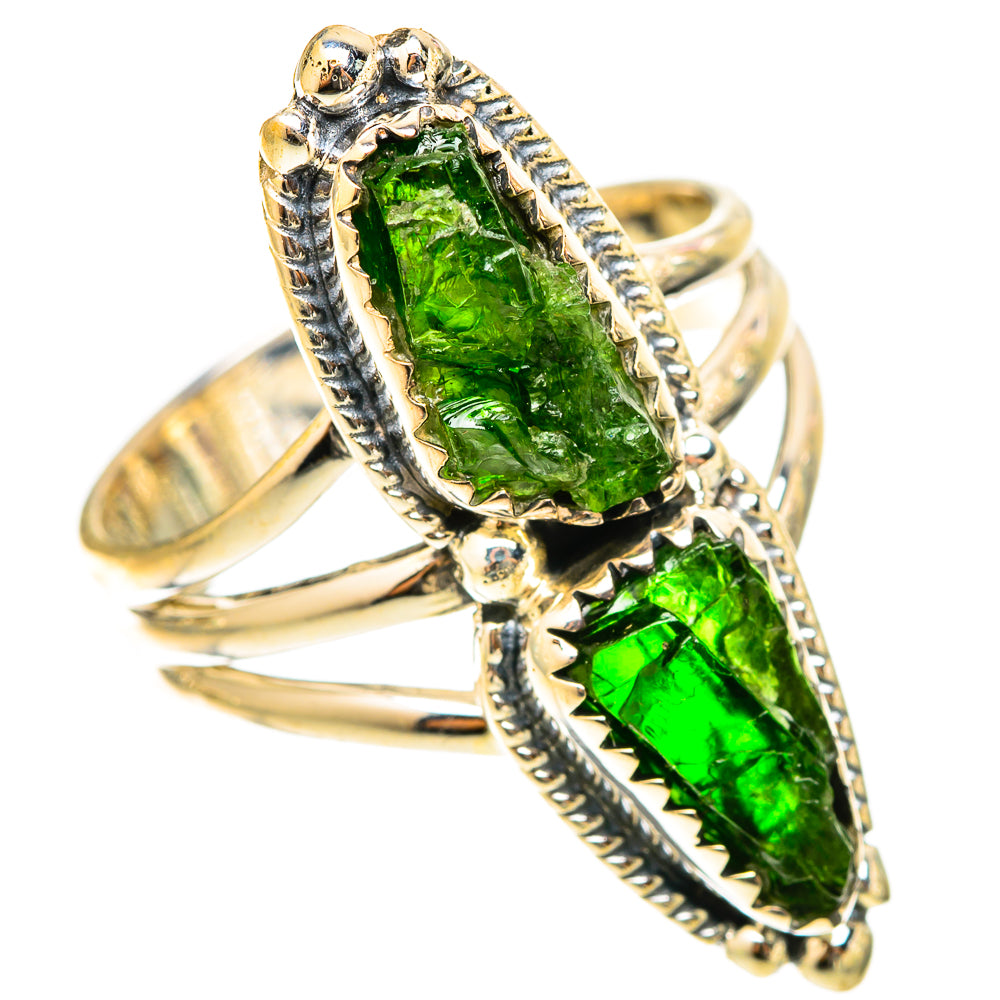 Chrome Diopside Rings handcrafted by Ana Silver Co - RING120804 - Photo 2