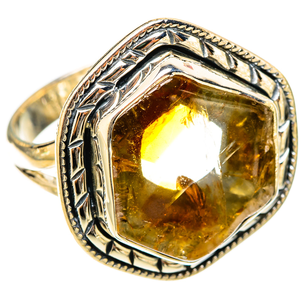 Citrine Rings handcrafted by Ana Silver Co - RING120805 - Photo 2