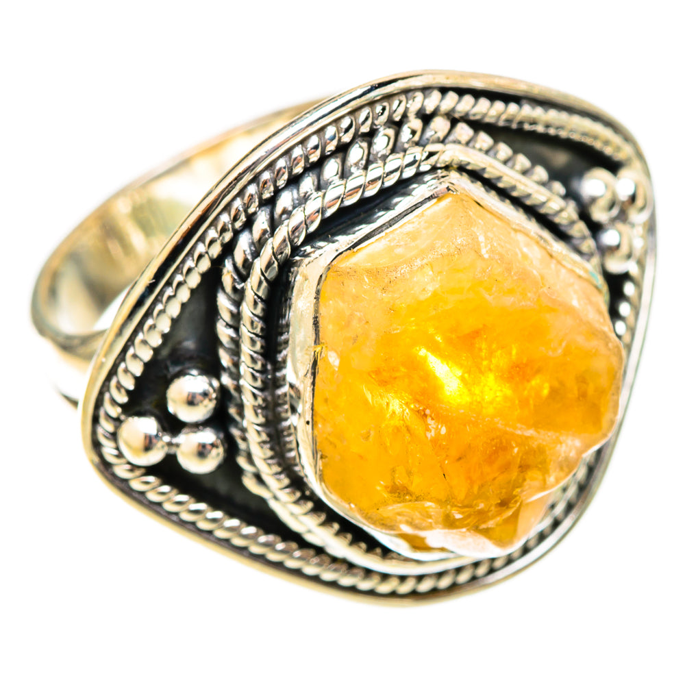 Citrine Rings handcrafted by Ana Silver Co - RING120806 - Photo 2