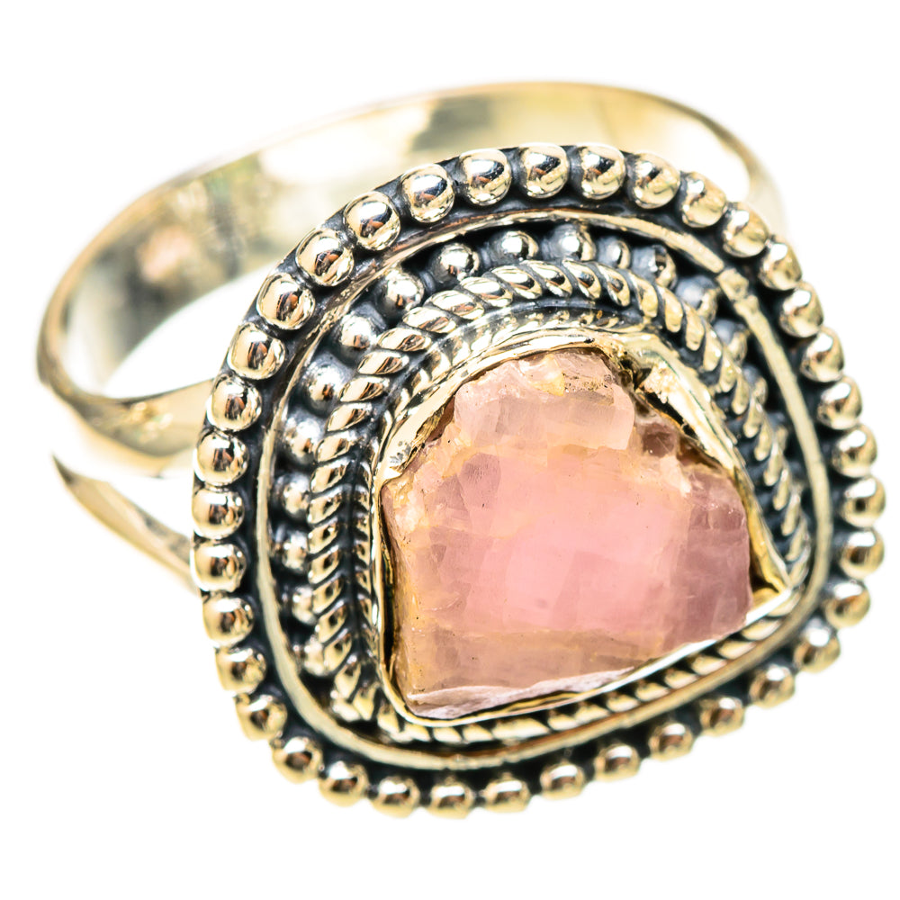Rose Quartz Rings handcrafted by Ana Silver Co - RING120808 - Photo 2