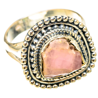 Rose Quartz Rings handcrafted by Ana Silver Co - RING120808 - Photo 2